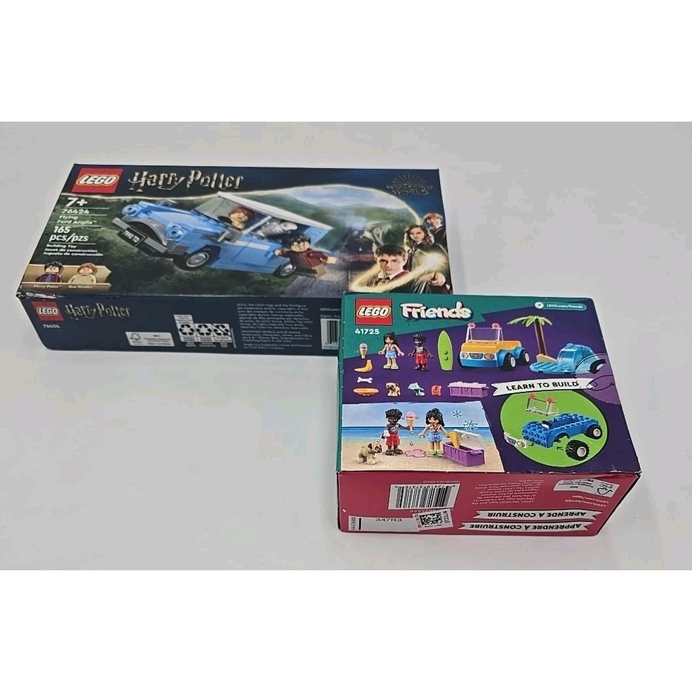 NEW‎ LEGO Harry Potter 76424 Flying Ford Anglia + LEGO Friends 41725 Beach Van